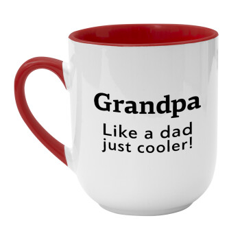 Grandpa, like a dad, just cooler, Κούπα κεραμική tapered 260ml