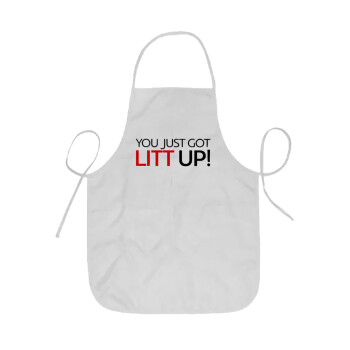 Suits You Just Got Litt Up! , Ποδιά Σεφ ολόσωμη κοντή  Παιδική (44x62cm)