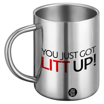 Suits You Just Got Litt Up! , Ανοξείδωτη Μεταλλική Κούπα 450ml - Διπλού Τοιχώματος