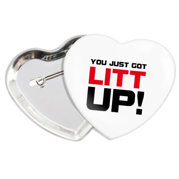 Suits You Just Got Litt Up! — καρδιά (57x52mm)