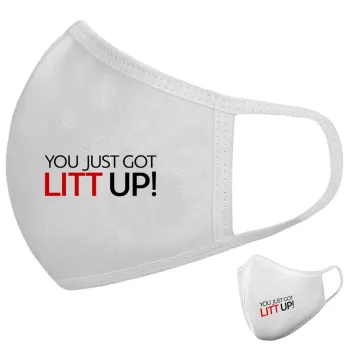 Suits You Just Got Litt Up! , Μάσκα υφασμάτινη υψηλής άνεσης παιδική (Δώρο πλαστική θήκη)