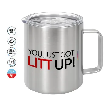 Suits You Just Got Litt Up! , Mug Stainless steel double wall 300ml