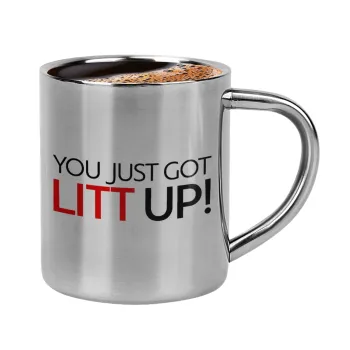 Suits You Just Got Litt Up! , Κουπάκι μεταλλικό διπλού τοιχώματος για espresso (220ml)
