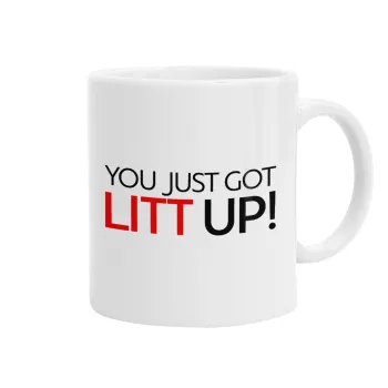 Suits You Just Got Litt Up! , Ceramic coffee mug, 330ml