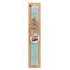 Easter Set, wooden keychain & aromatic flat Easter candle (30cm) (TURQUOISE)
