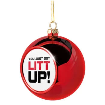 Suits You Just Got Litt Up! , Christmas tree ball Red 8cm