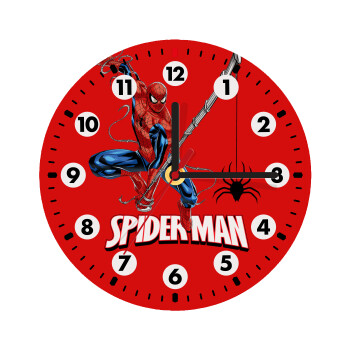 Spiderman fly, Ρολόι τοίχου ξύλινο (20cm)
