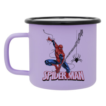 Spiderman fly, Κούπα Μεταλλική εμαγιέ ΜΑΤ Light Pastel Purple 360ml