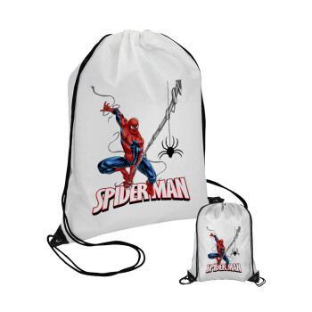 Spiderman fly, Τσάντα πουγκί με μαύρα κορδόνια 45χ35cm (1 τεμάχιο)