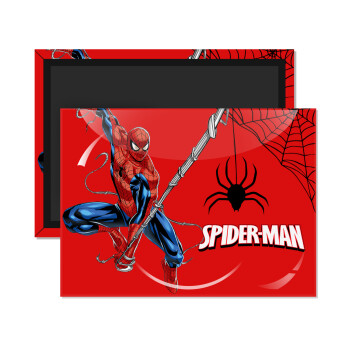 Spiderman fly, Ορθογώνιο μαγνητάκι ψυγείου διάστασης 9x6cm