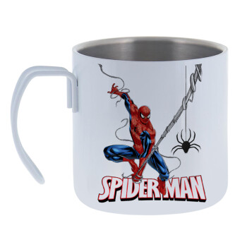 Spiderman fly, Mug Stainless steel double wall 400ml