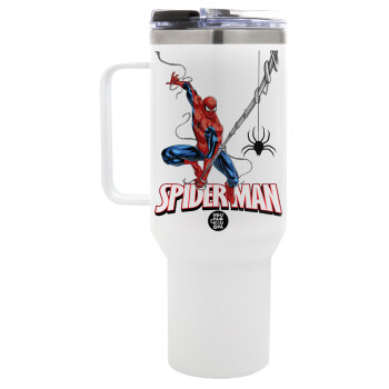 Spiderman fly, Mega Tumbler με καπάκι, διπλού τοιχώματος (θερμό) 1,2L