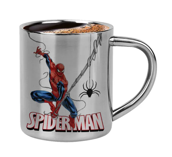 Spiderman fly — Double-wall metal cup for espresso (220ml)