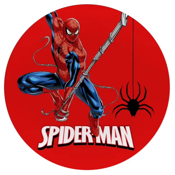 Spiderman fly — Mousepad Στρογγυλό 20cm