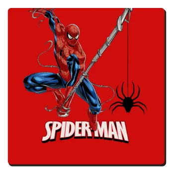 Spiderman fly, Τετράγωνο μαγνητάκι ξύλινο 6x6cm