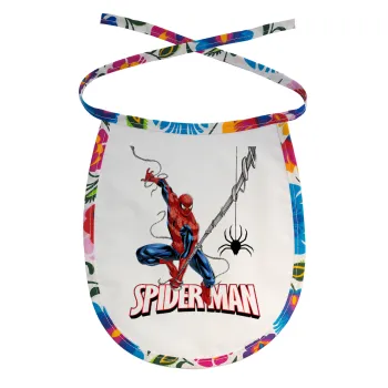 Spiderman fly, Σαλιάρα μωρού αλέκιαστη με κορδόνι Χρωματιστή