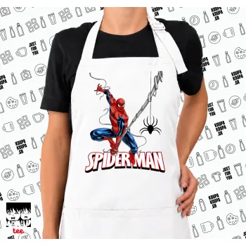 Spiderman fly, Ποδιά μακριά Σεφ ολόσωμη με τσέπες white (ΕΝΗΛΙΚΩΝ)