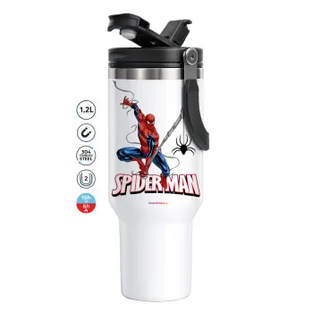 Spiderman fly, Mega Tumbler με καπάκι, διπλού τοιχώματος (θερμό) 1,2L