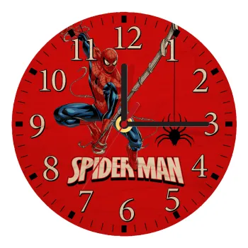 Spiderman fly, Ρολόι τοίχου ξύλινο plywood (20cm)