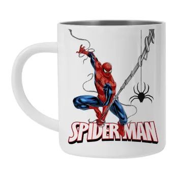 Spiderman fly, Mug Stainless steel double wall 300ml