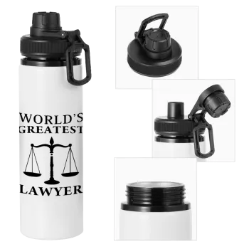 World's greatest Lawyer, Metal water bottle with safety cap, aluminum 850ml