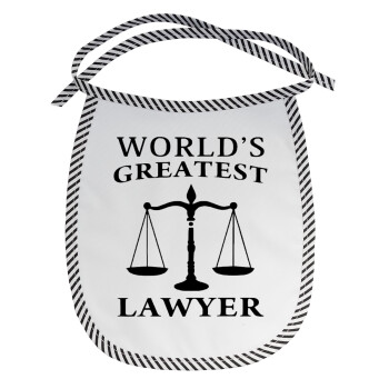 World's greatest Lawyer, Σαλιάρα μωρού αλέκιαστη με κορδόνι Μαύρη