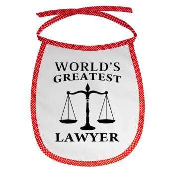 World's greatest Lawyer, Σαλιάρα μωρού αλέκιαστη με κορδόνι Κόκκινη