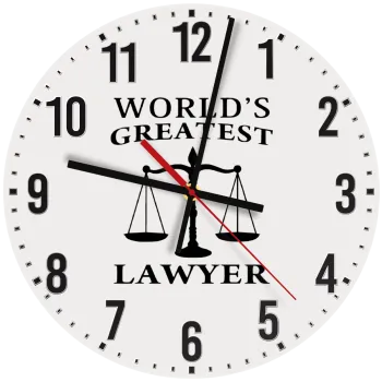 World's greatest Lawyer, Ρολόι τοίχου ξύλινο (30cm)