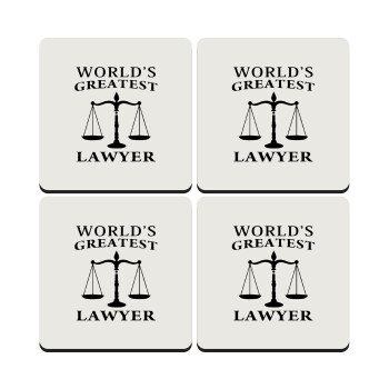 World's greatest Lawyer, ΣΕΤ 4 Σουβέρ ξύλινα τετράγωνα