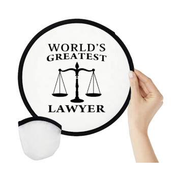 World's greatest Lawyer, Βεντάλια υφασμάτινη αναδιπλούμενη με θήκη (20cm)