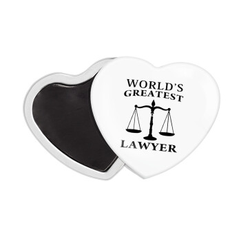 World's greatest Lawyer, Μαγνητάκι καρδιά (57x52mm)