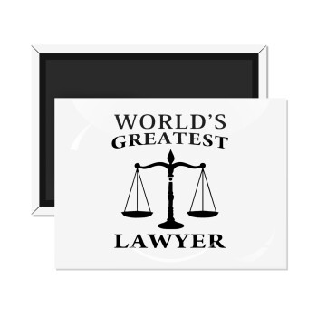 World's greatest Lawyer, Ορθογώνιο μαγνητάκι ψυγείου διάστασης 9x6cm