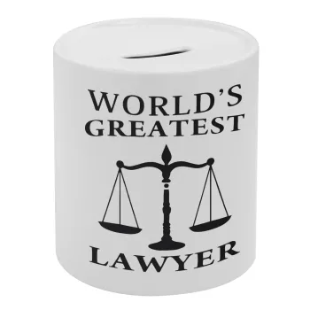 World's greatest Lawyer, Κουμπαράς πορσελάνης με τάπα