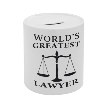 World's greatest Lawyer, Κουμπαράς πορσελάνης με τάπα