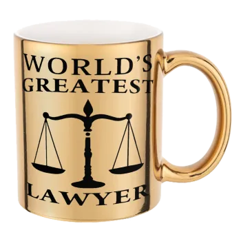 World's greatest Lawyer, Mug ceramic, gold mirror, 330ml