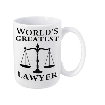 World's greatest Lawyer, Κούπα Mega, κεραμική, 450ml