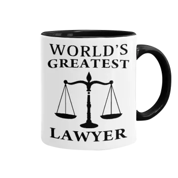 World's greatest Lawyer, Mug colored black, ceramic, 330ml