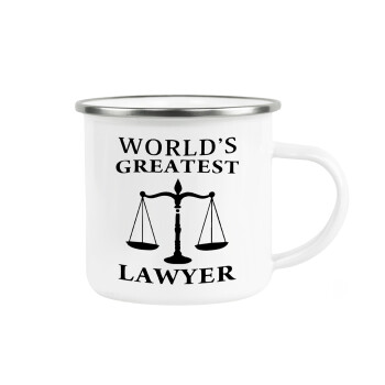 World's greatest Lawyer, Κούπα Μεταλλική εμαγιέ λευκη 360ml