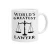 World's greatest Lawyer, Κούπα, κεραμική, 330ml (1 τεμάχιο)
