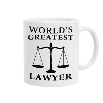 World's greatest Lawyer, Ceramic coffee mug, 330ml