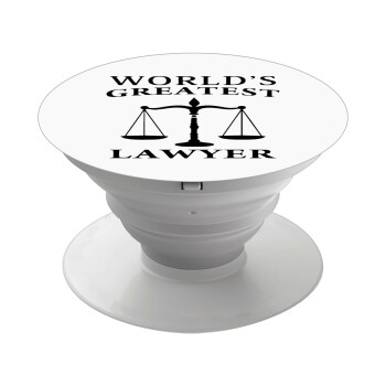 World's greatest Lawyer, Phone Holders Stand  Λευκό Βάση Στήριξης Κινητού στο Χέρι