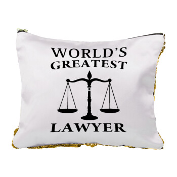 World's greatest Lawyer, Τσαντάκι νεσεσέρ με πούλιες (Sequin) Χρυσό
