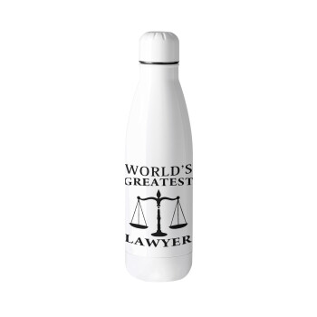 World's greatest Lawyer, Μεταλλικό παγούρι θερμός (Stainless steel), 500ml