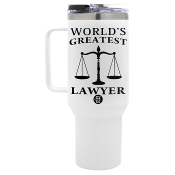 World's greatest Lawyer, Mega Stainless steel Tumbler with lid, double wall 1,2L