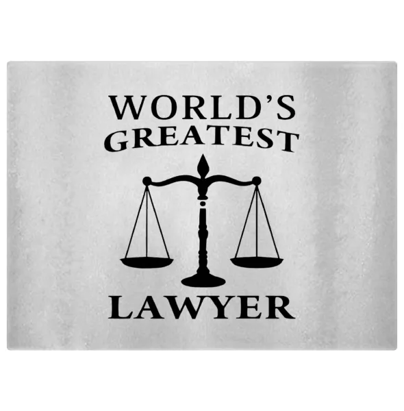 World's greatest Lawyer — Επιφάνεια κοπής γυάλινη (38x28cm)