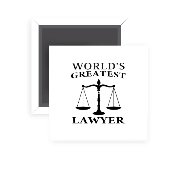 World's greatest Lawyer — Τετράγωνο (5x5cm)