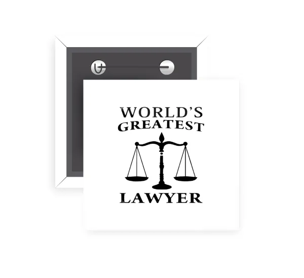 World's greatest Lawyer — Παραμάνα (5x5cm)