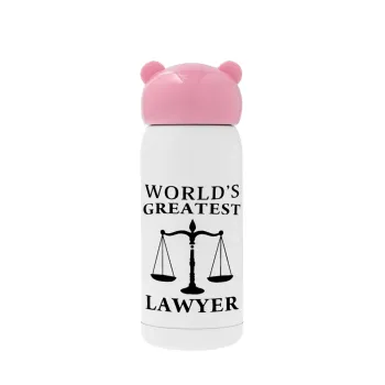 World's greatest Lawyer, Pink stainless steel thermal flask, 320ml
