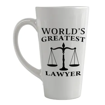 World's greatest Lawyer, Κούπα κωνική Latte Μεγάλη, κεραμική, 450ml