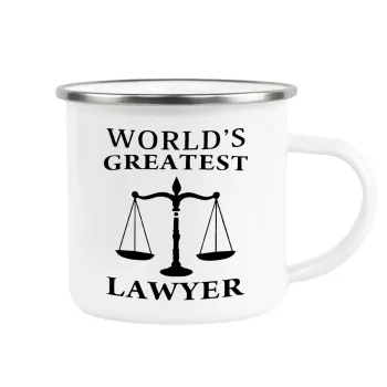 World's greatest Lawyer, Κούπα Μεταλλική εμαγιέ λευκη 360ml